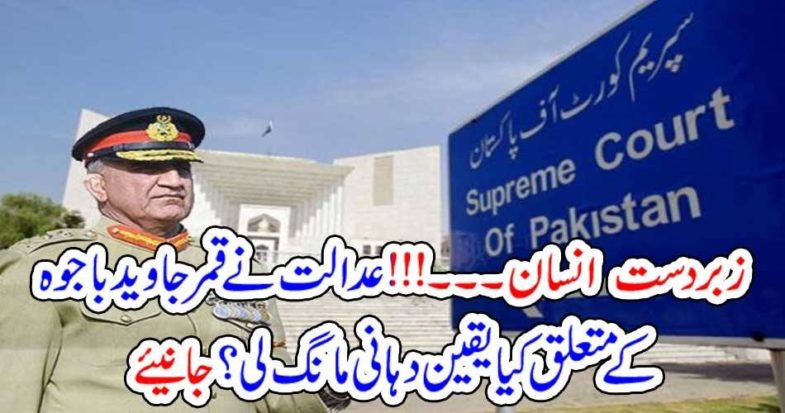 excellent, man, Army Chief, is, Supreme, Court, demanded, assurance, about, extension