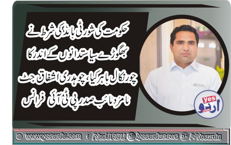 ch ashfaq jutt, nominated, vice, president, PTI, France, hails, pmln, statement, on, bond, issue