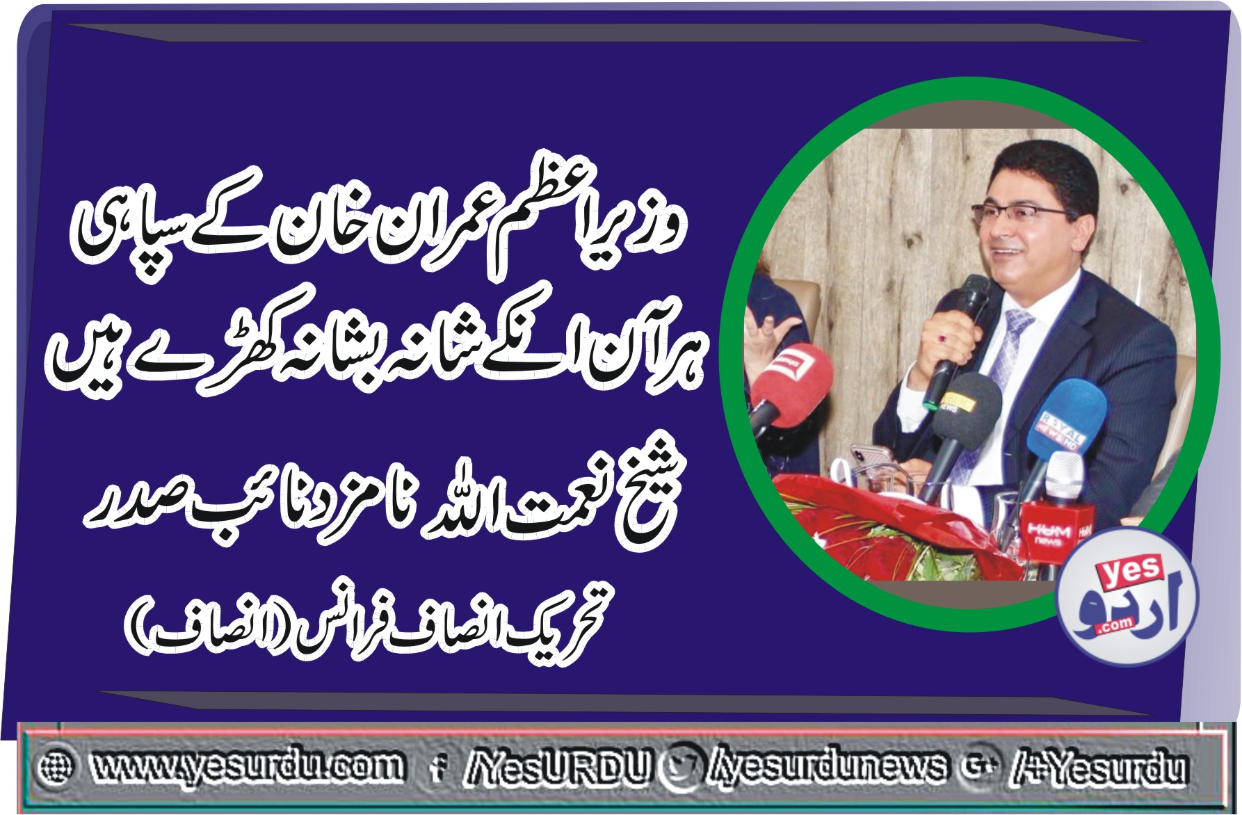 sheikh naimatullah, nominated, as, vice president, PTI, France