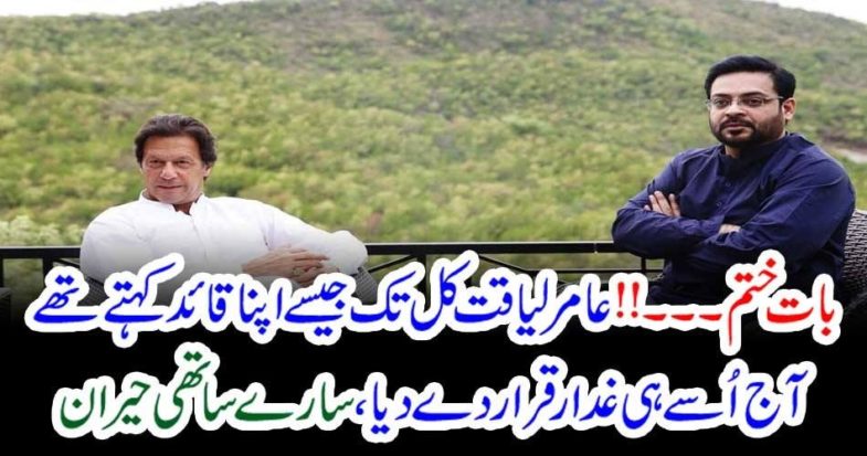 amir liaquat, standup, against, his, leader, calls, him, a, traitor