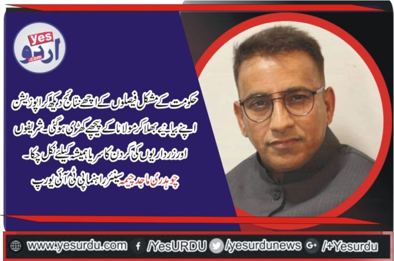 Ch Majid Cheema, senior, Leader,PTI, Europe, condemned, the, opposition, dharna, and , all, efforts