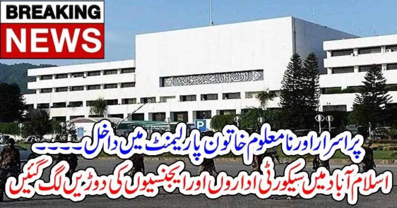 unknown, female, entered, in, the, Parliament, House, and, Security, officials, got, worried