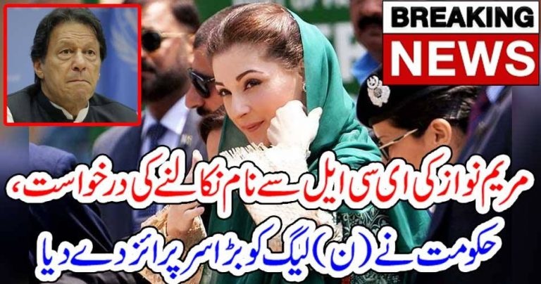 ejection, of, maryam nawaz, name, from, ECL, Government, given, surprise, to, Pakistan, Muslim, League