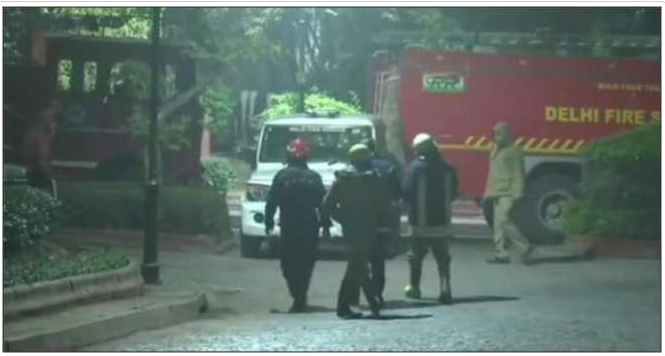 FIRE, INCIDENT, IN, PRIME MINISTER, NARENDERA MOODI'S, HOUSE