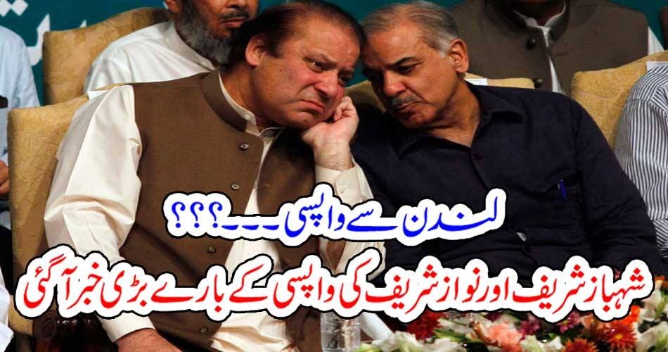 RETURN, FROM, LONDON, NAWAZ AND SHEHBAZ, ANNOUNCED, ABOUT, THEIR, RETURN, FROM, LONDON