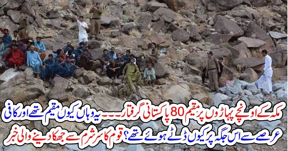 80, PAKISTANIS, LVIING, ON, THE, MOUNTAINS, OF, MAKKAH, ARRESTED, WHY, THEY, WERE, STRICT, TO, LIVE, THERE