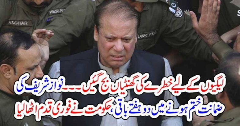 BAD, NEWS, FOR, PMLN, WORKERS, TWO, WEEKS, LEFT, IN, BAIL, OF, NAWAZ SAHRIEF