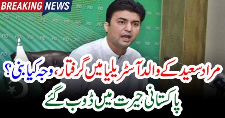 federal, minister,murad saeed, father, arrested,in Austrailia