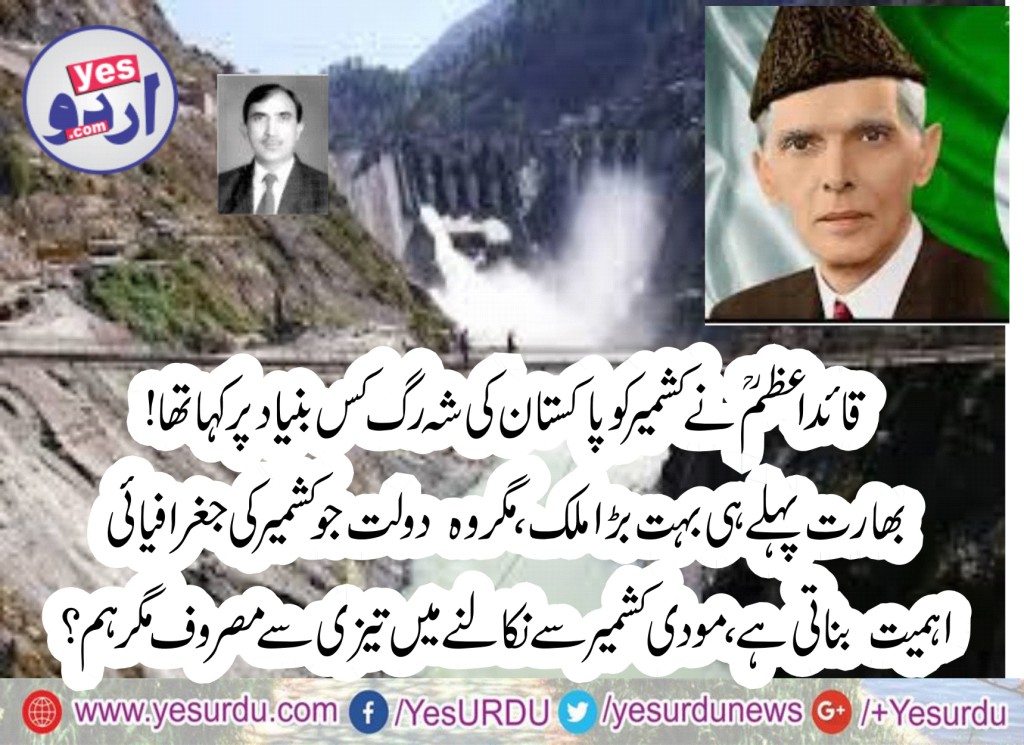 قائد اعظم نے کشمیر کو پاکستان کی شہ رگ کیوں قرار دیا تھا،