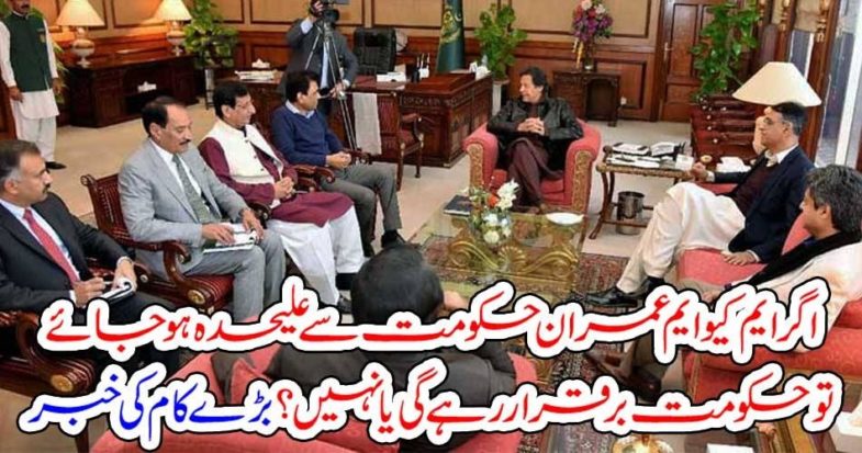 MQM, GOT, SEPERATED, FROM, IMRAN KHAN, GOVERNMENT, DECIDED