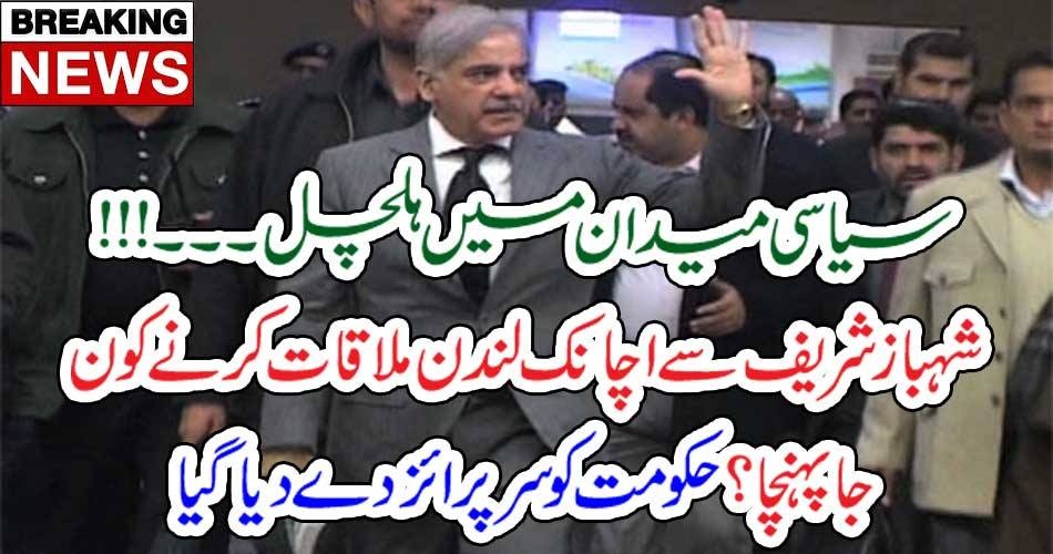 سیاسی میدان میں ہلچل۔۔۔!!! شہباز شریف سے اچانک لندن ملاقات کرنے کون جا پہنچا؟ حکومت کو سرپرائز دے دیا گیا
