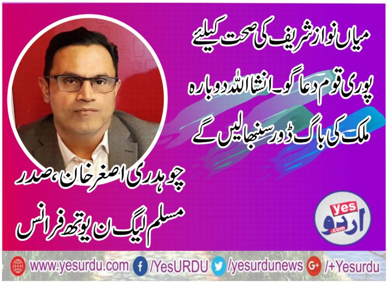 asghar khan, president, pmln, youth wing, france