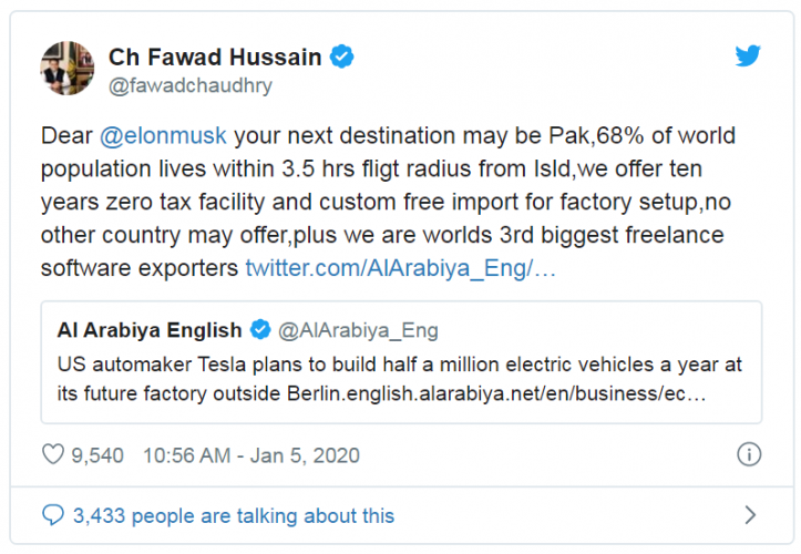 fawad chaudhry, finds, a, businessman, for, investing, in, Pakistan