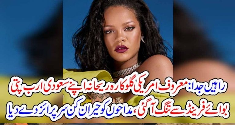 AMERICAN, SINGER, RIHANA, LEFT, HER, SAUDI, BOY FRIEND