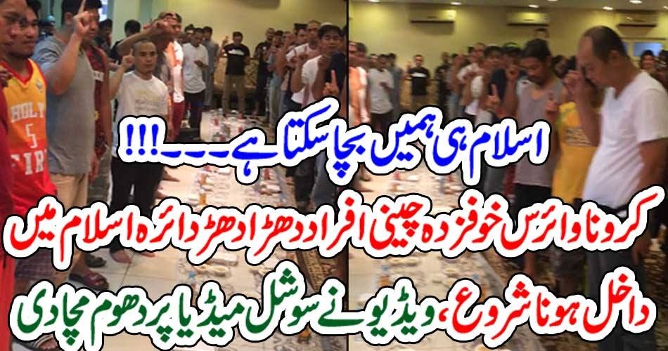 ISLAM, CAN, SAVE, US, CHINESE, AFRAID, OF, CORONA, EMBRACED, ISLAM