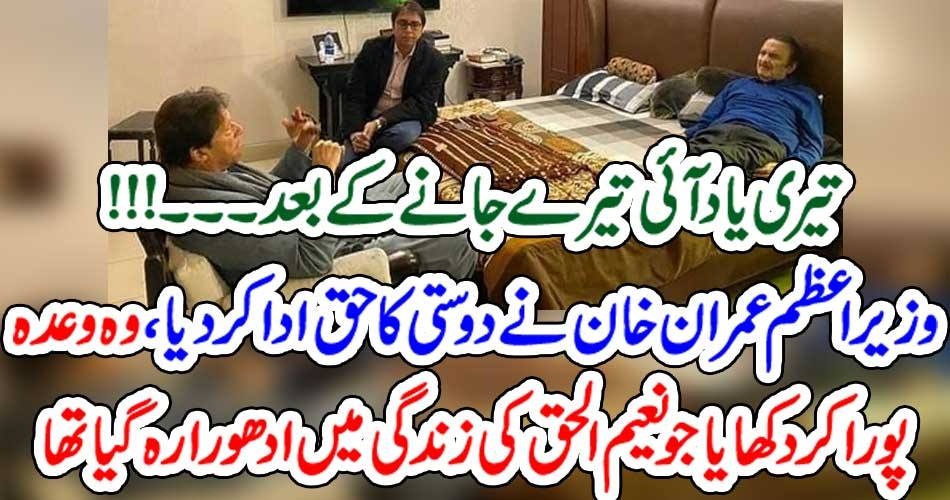 IMRAN KHAN, COMPLETED, THE, TASK, SET, BY,HIS, FRIEND, NAEEM UL HAQ, AFTER, HIS, DEATH