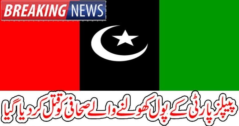 THE, JOURNALIST, TO, REPORT, AGAINST, PPP, MURDERED, 