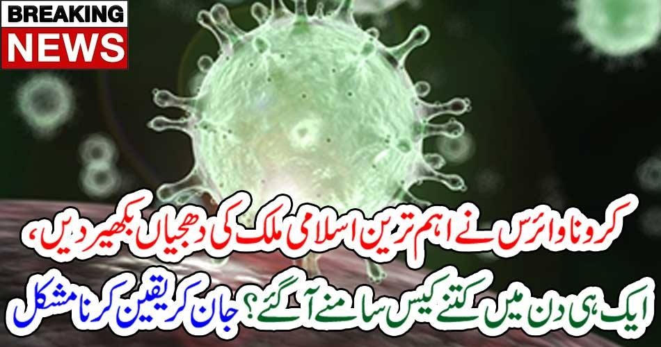 بریکنگ نیوز: کروناوائرس نے اہم ترین اسلامی ملک کی دھجیاں بکھیر دیں، ایک ہی دن میں کتنے کیس سامنے آ گئے؟جان کر یقین کرنا مشکل