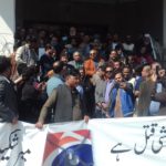 Jang and Geo Workers Protest against NAB unlawful acts against Mir Shakil Ur Rahman