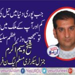 SHEIKH WASEEM, GEN SECRETARY, PMLN, FRANCE