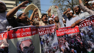 Protest against attacks on Muslims in India