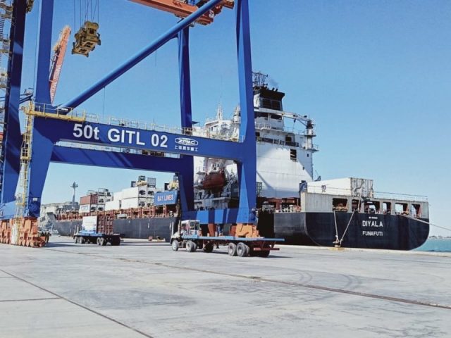 FIRST, CARGO, SHIPMENT, STARTED, FROM, Gwadar Port, TO, AFGHANISTAN, MUHAMMAD SADIQ