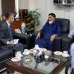 CHINESE AMBASSADOR, MEET, FEDERAL, MINISTER, OF, RAILWAY, SHEIKH RASHEED AHMED, AT, ISLAMABAD