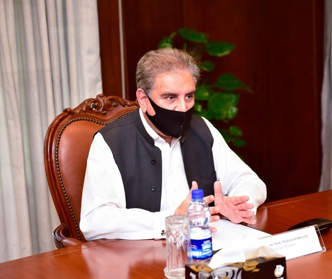 TEHREEK E INSAF, KARACHI, LEADERS, FIRDOUS SHAMEEM NAQVI, MEET, FOREIGN, MINISTER, SHAH MEHMOOD QURESHI, ALONG, WITH, DELEGATION