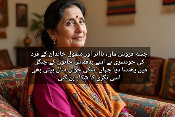 جسم فروش ماں کی خود غرضی، بااثر اور متمول خاندان کے فرد کی خودسری نے اسے بدقماش خاتون کے چنگل میں پھنسا دیا جہاں اسکی جواں سال بیٹی بھی اسی نگری کا شکار بن گئی