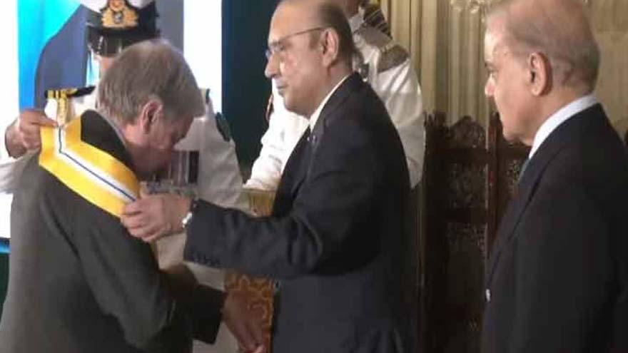 اقوام متحدہ کے سربراہ انتونیو گوتریس کو نشانِ امتیاز سے نوازا گیا