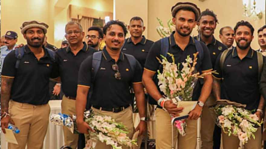 سری لنکن کرکٹ ٹیم کا پہلا دستہ اسلام آباد پہنچ گیا، راولپنڈی میں ٹی ٹونٹی سیریز 9 اکتوبر سے شروع ہوگی