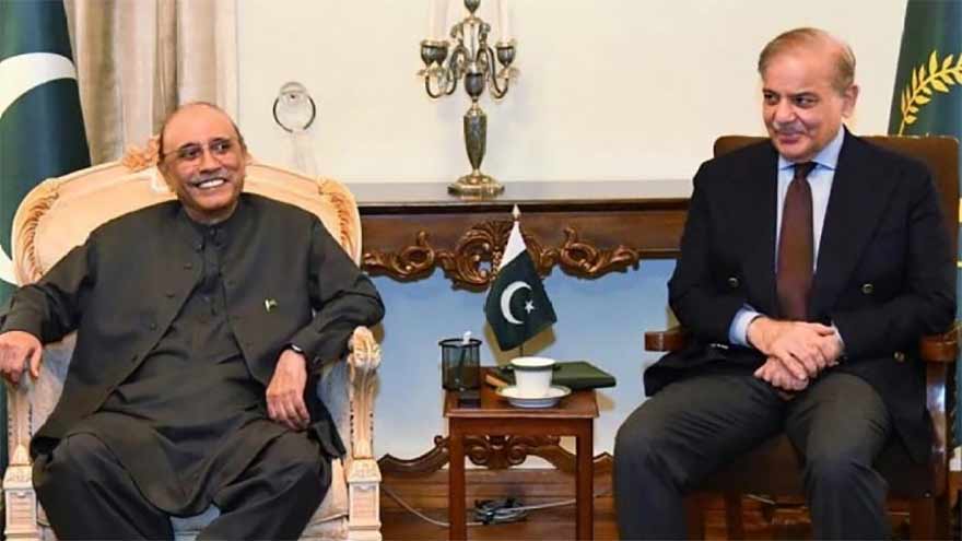 صدر زرداری اور وزیراعظم شہباز شریف کی ملاقات میں پی ٹی آئی لانگ مارچ پر مشاورت، قانونی کارروائی سے قبل مذاکرات جاری رکھنے پر اتفاق