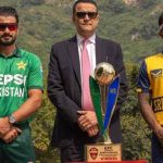 پاکستان اور سری لنکا ٹی ٹوئنٹی سیریز کی ٹرافی راولپنڈی میں رونمائی، پہلا میچ کل کھیلا جائے گا